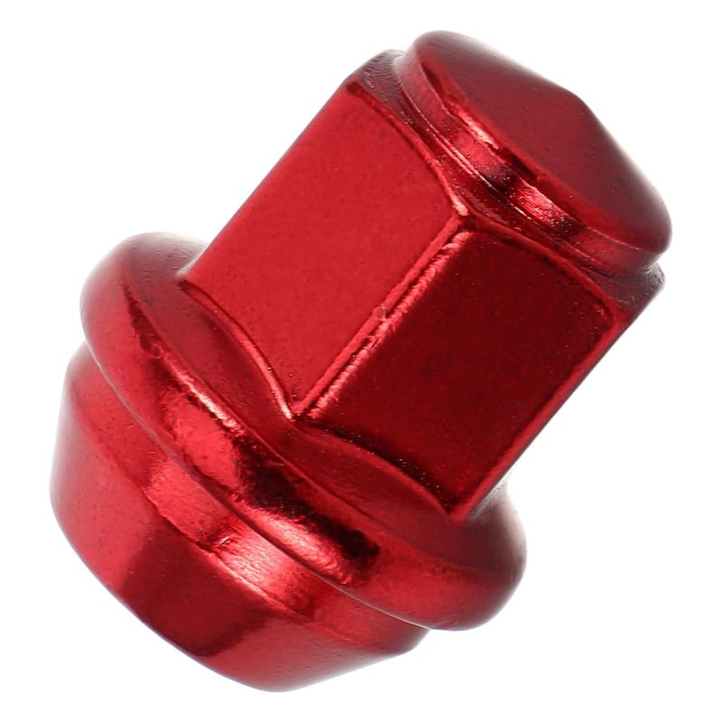Red 14x1 5mm Solid Wheel Lug Nut Caps Compatible with Ford Edge Sports Car - Image 1